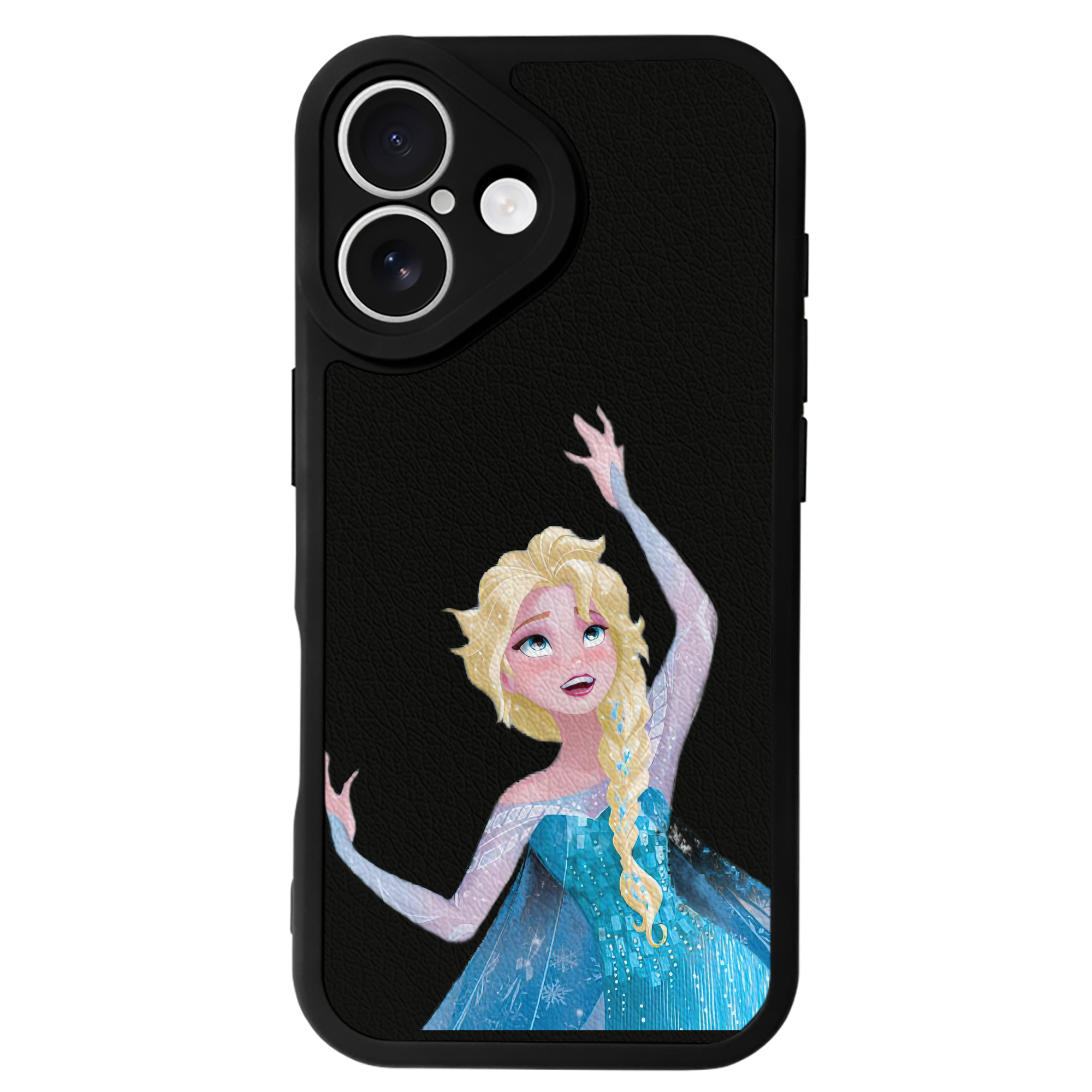 （画像用） アナと雪の女王 アンナ エルサ Frozen Anna Elsa 【iPhone 16シリーズ対応】シリコンスマホケース（レザー調） 材質：シリコン